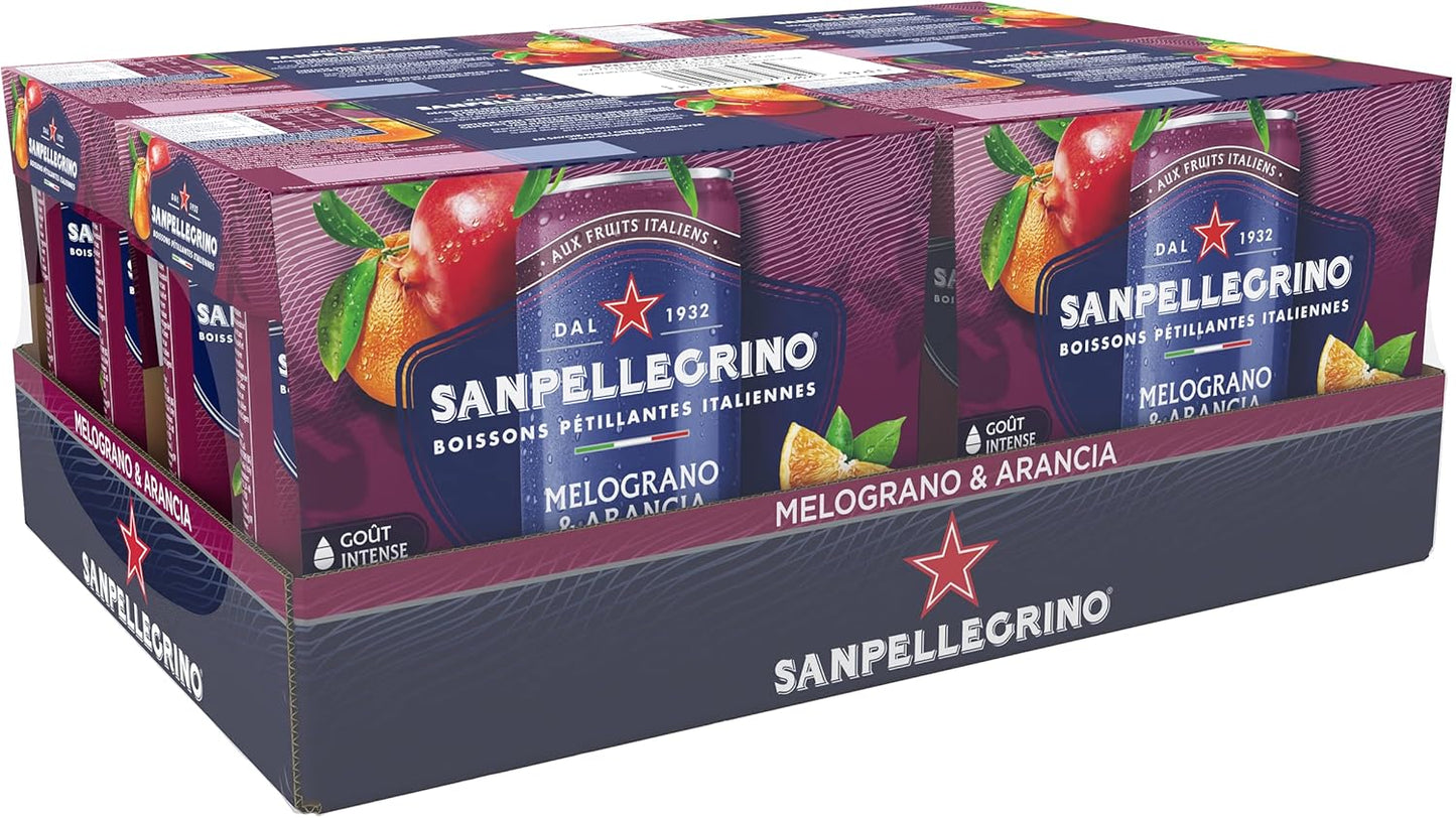 4 x San Pellegrino Pomegranate & Orange 6X330Ml