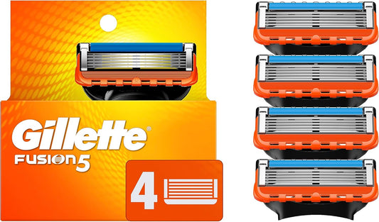 10 x Gillette Fusion5 Razor Refills For Men 4 Razor Blade Refills