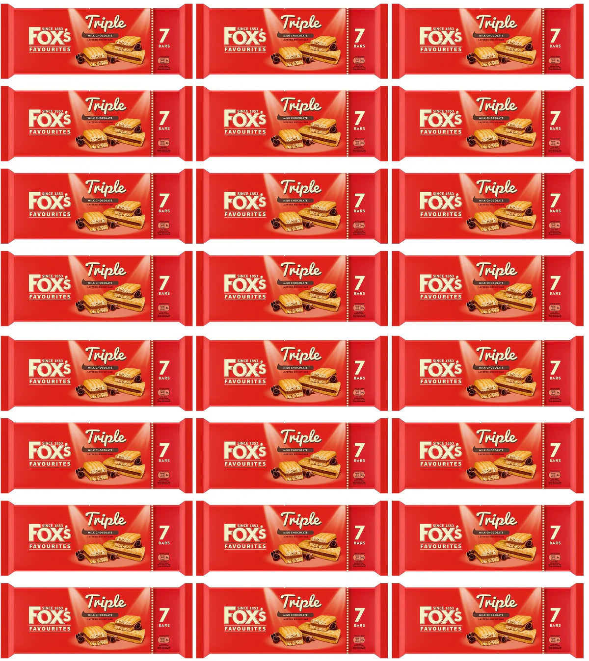 24 x Foxs Triple 7-pack - 7PK