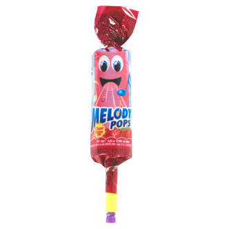 48 x Chupa Chups Melody Pops Strawberry 15G