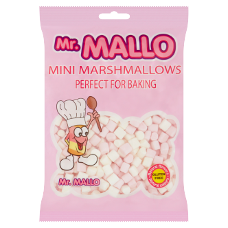 20 x Mr Mallow Pink & White Mini Marshmallows 150Gm