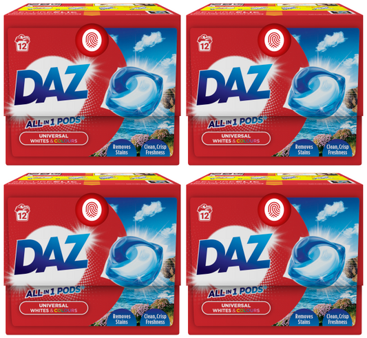 4 x Daz All In 1 Pods - 12 PACK