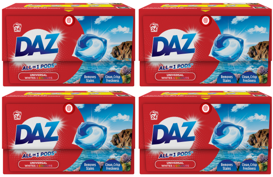 4 x Daz All In 1 Pods - 24 PACK