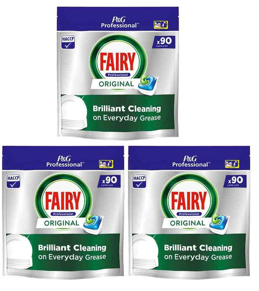 3 x Fairy Professional Dishwasher Capsules All In One Original 1