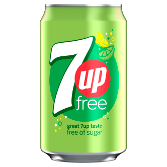 24 x 7Up Free Cans 330Ml