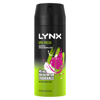 6 x Lynx Body Spray Epic Fresh - 150Ml