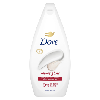 6 x Dove Body Wash Velvet Glow  - 450ML