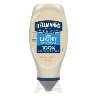 8 x Hellmanns Mayo Squeezy Light 430Ml