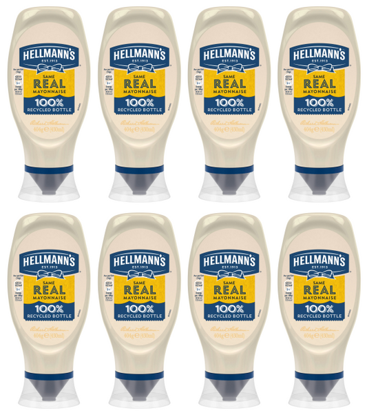 8 x Hellmanns Mayo Squeezy Real 430Ml
