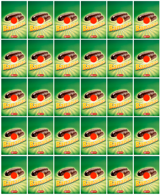 30 x Carletti Chocolate Bananas