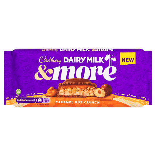 15 x Cadbury Dairy Milk & More Caramel Nut Crunch  - 200GM