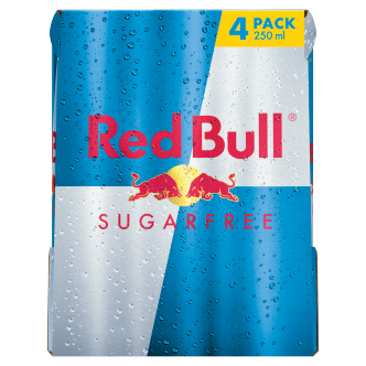 6 x Red Bull Energy Drink Sugar Free 4 Pack 4X250Mls