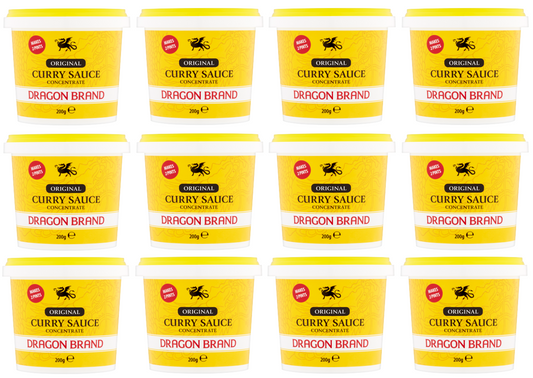 12 x Dragon Brand Original Curry Sauce Concentrate 200Gm