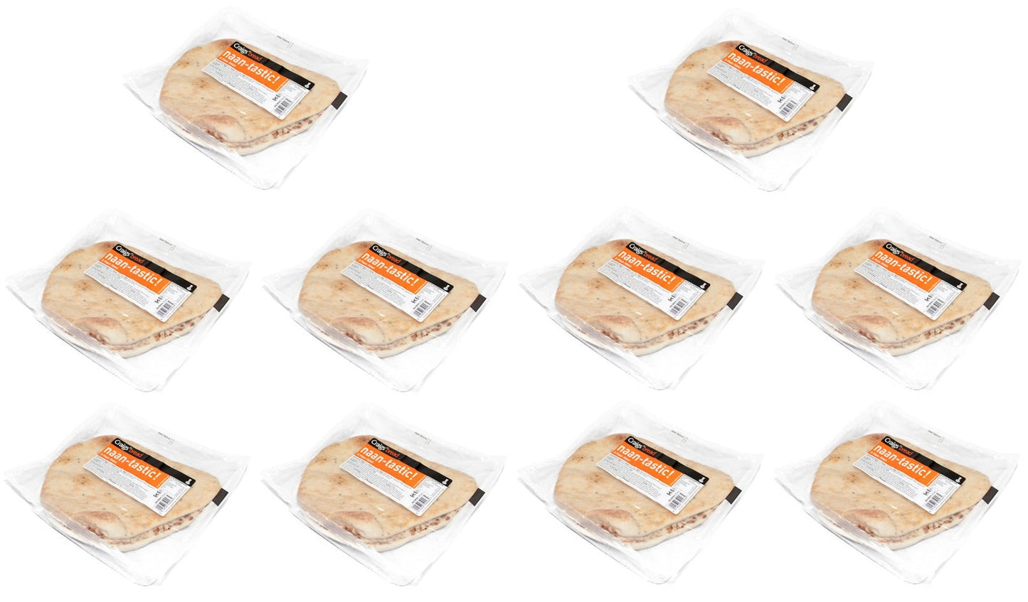 10 x Craigs Plain Naan