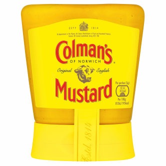 6 x Colmans English Mustard Squeezy 150G