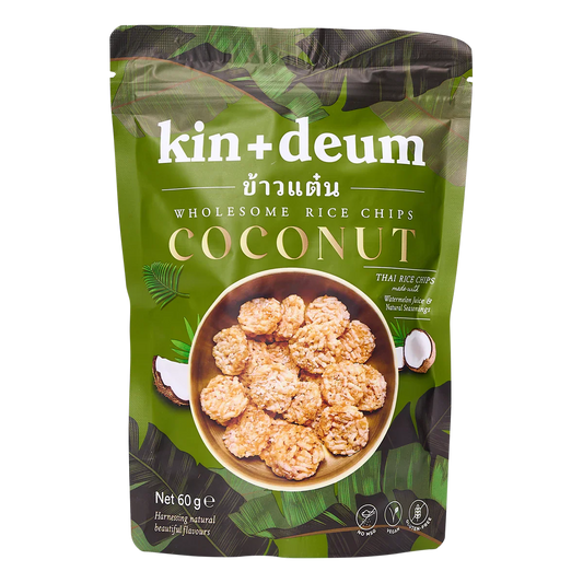 12 x Kin + Deum Coconut Rice Chips - 60g