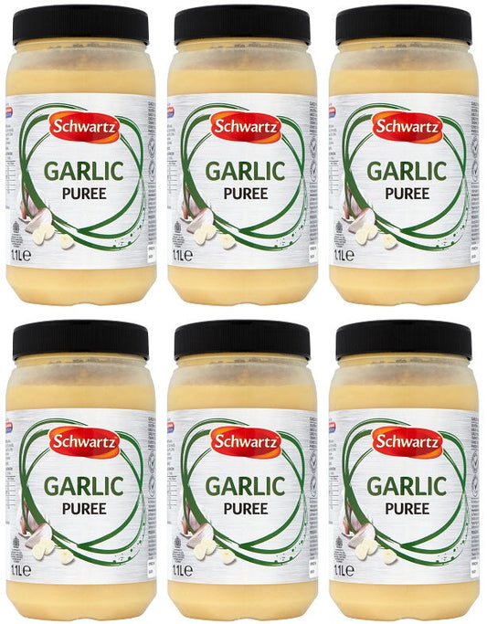 6 x Schwartz Garlic Puree 1.1L
