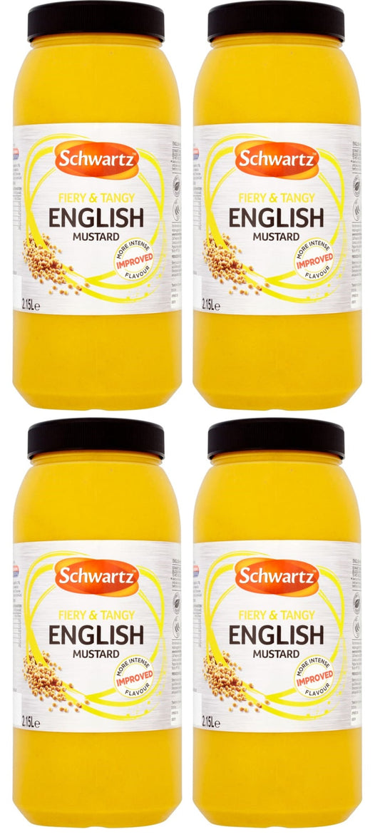 4 x Schwartz English Mustard 2.15L