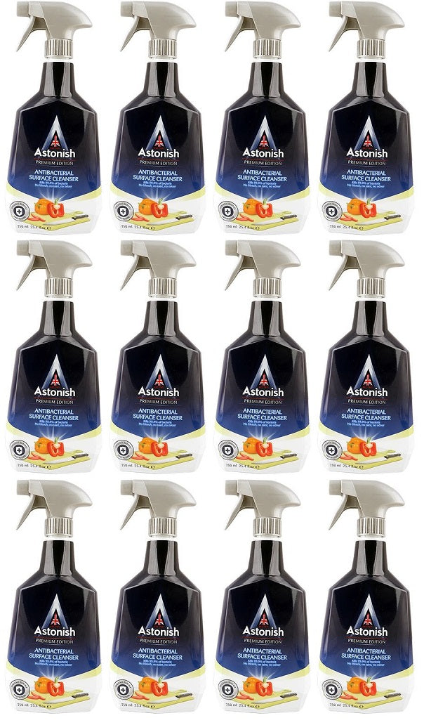 12 x Astonish Premium Antibacterial Cleanser  - 750ML