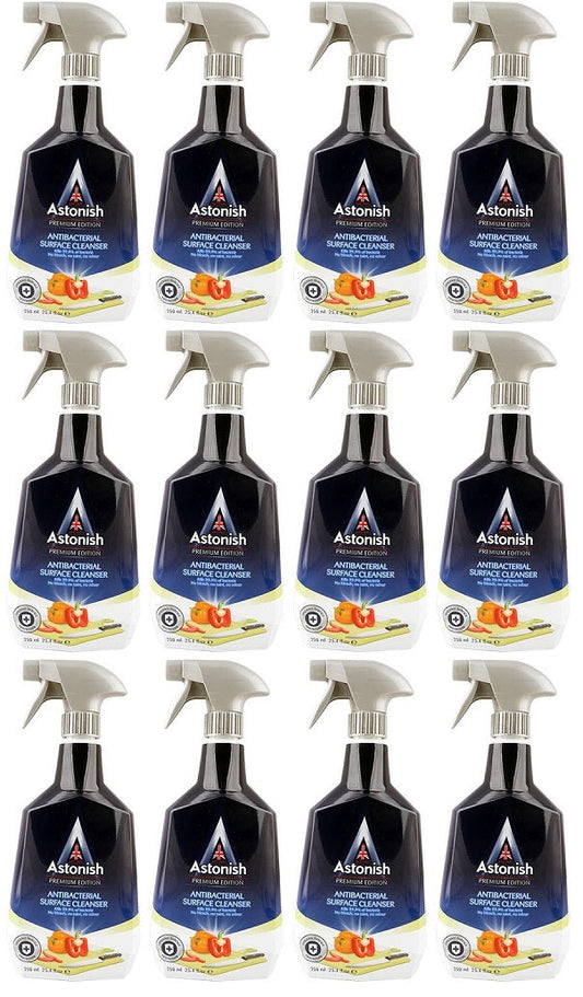 12 x Astonish Premium Antibacterial Cleanser  - 750ML