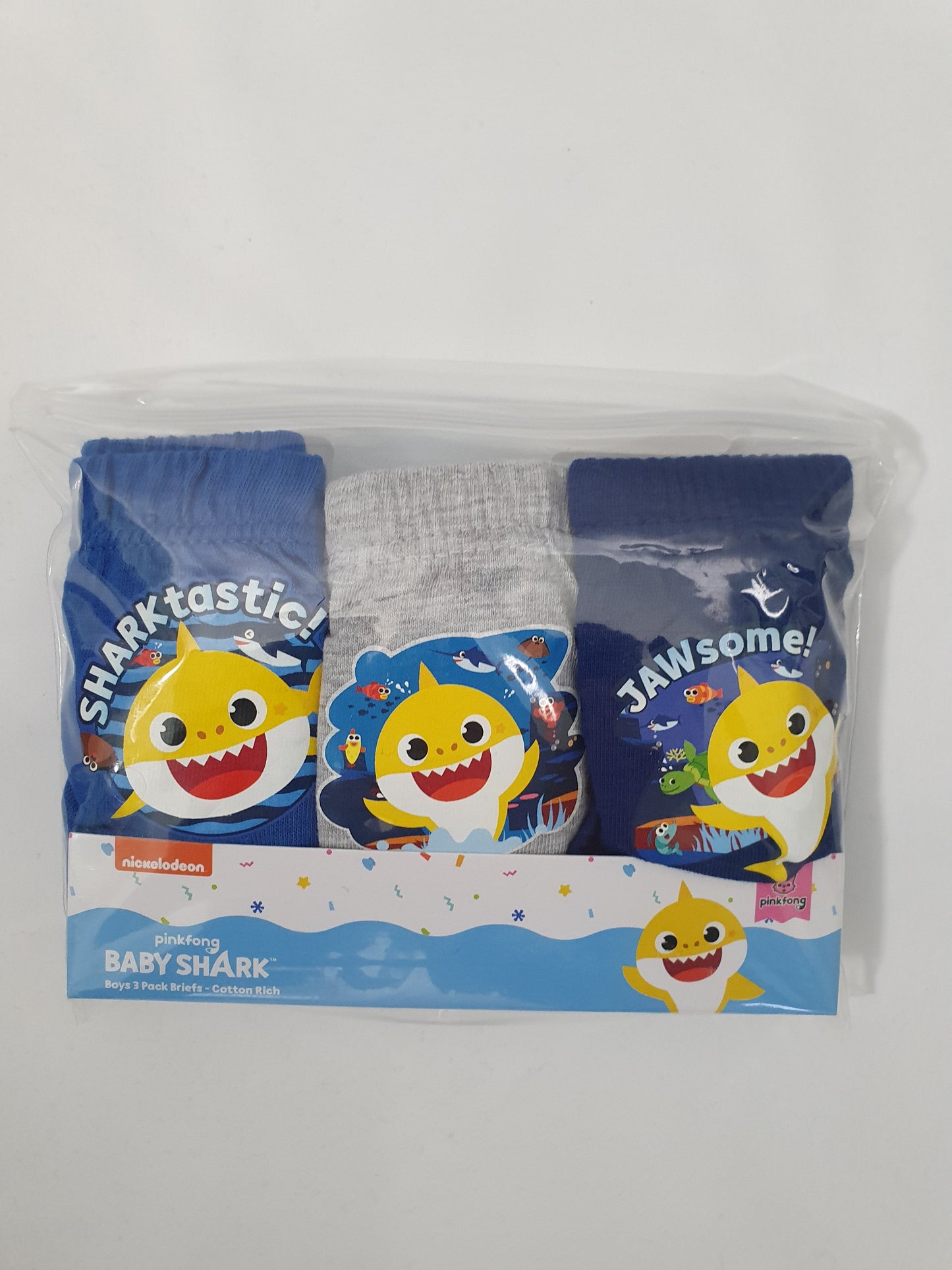 B32 BABY SHARK 3PK 18 MONTH - 5 YEARS