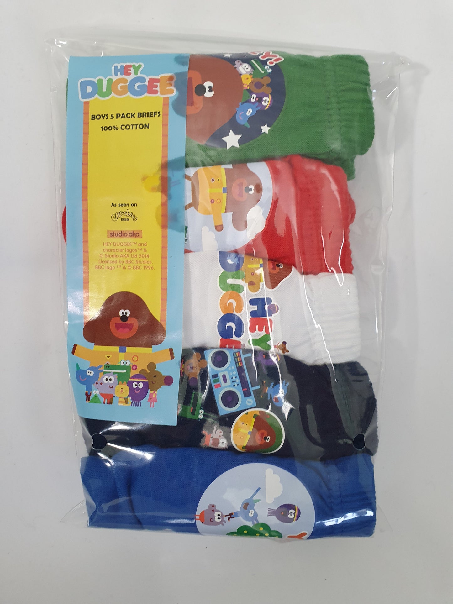 B47 HEY DUGGEE 5PK 18 MONTH - 5 YEARS