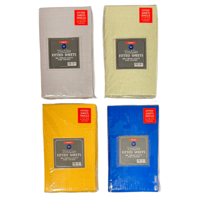 BED198 FITTED SINGLE SHEETS