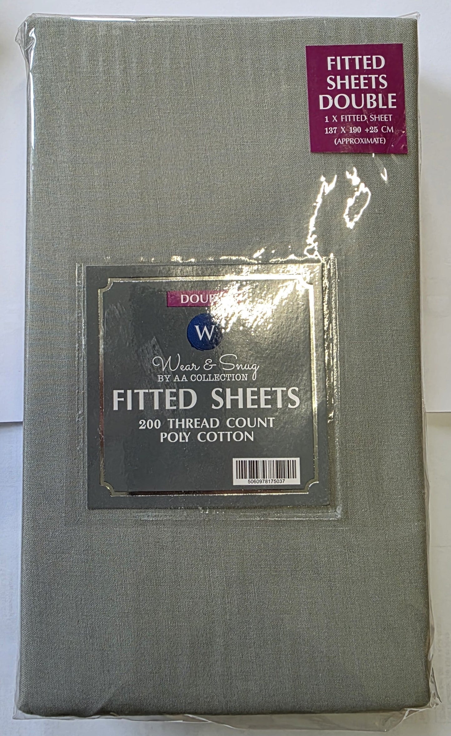 BED207 DOUBLE FITTED SHEET
