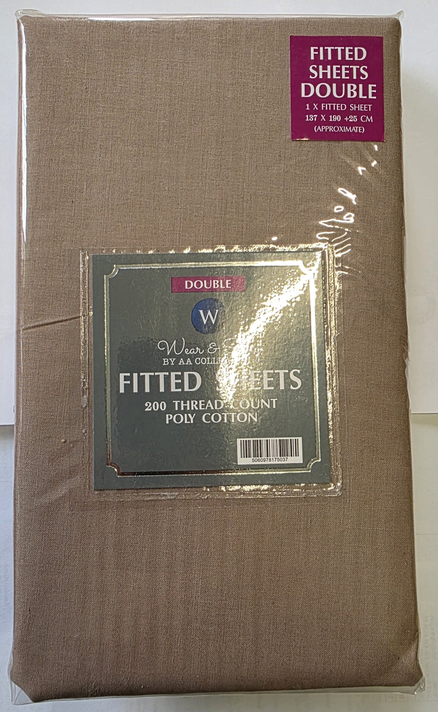 BED207 DOUBLE FITTED SHEET