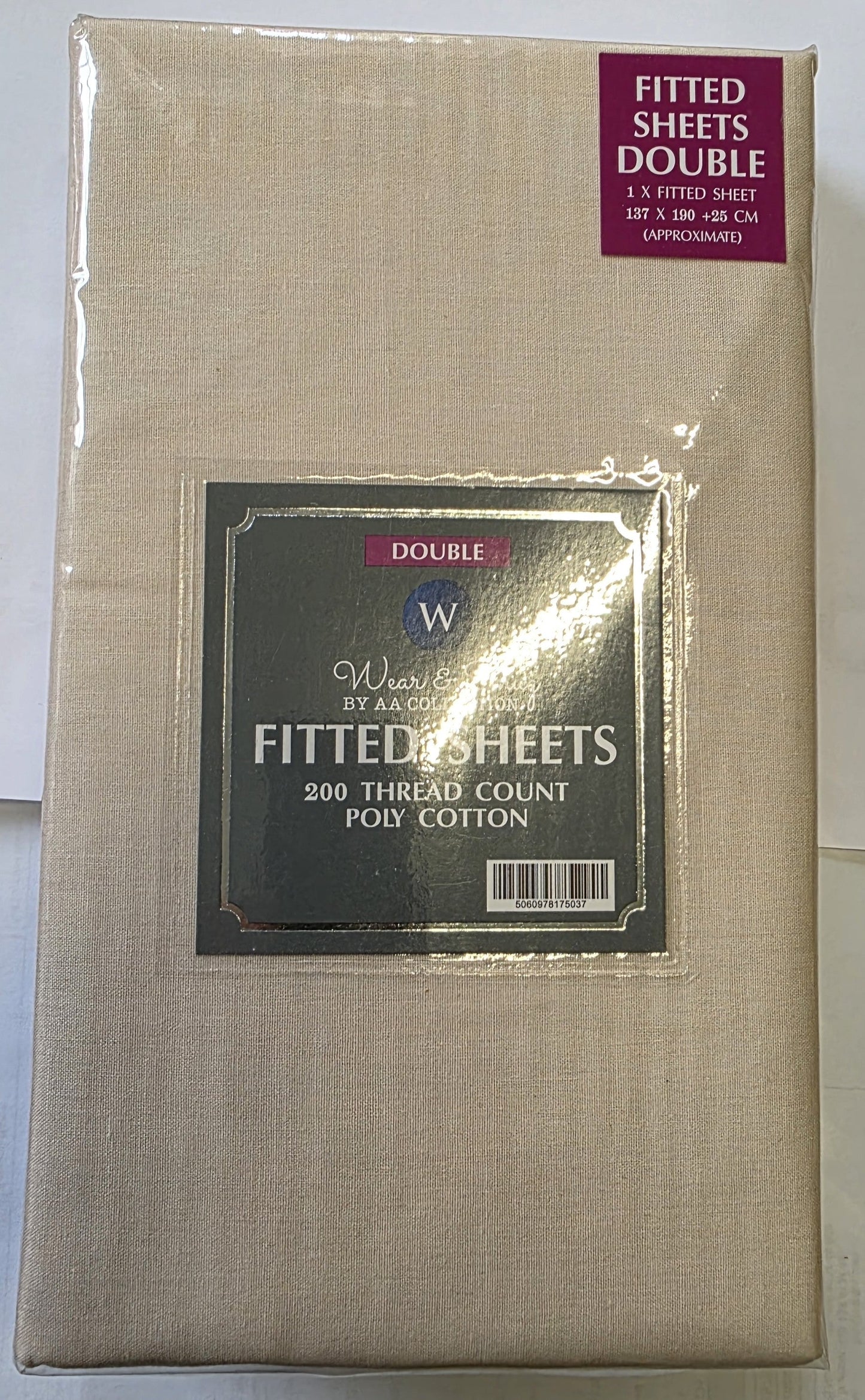 BED207 DOUBLE FITTED SHEET