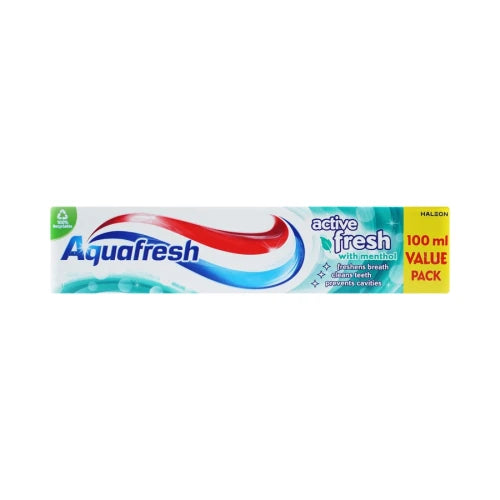 12 x Aquafresh Toothpaste Active Fresh - 100ML