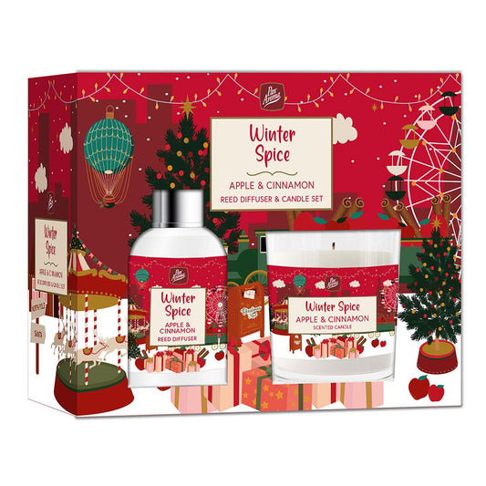 8 x Pan Aroma Reed & Candle Set Winter Spice - 2 PACK