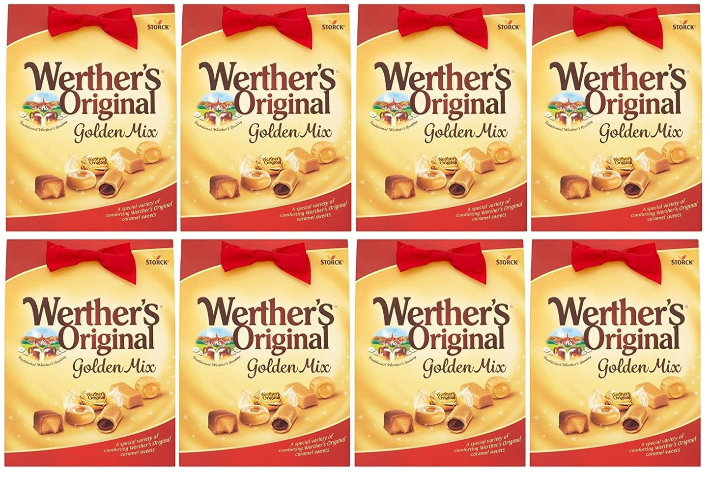 8 X Werthers Golden Mix Box 340G
