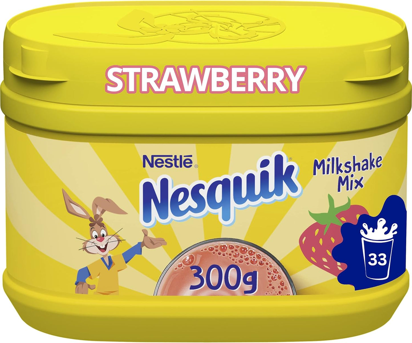 10 x Nesquik Strawberry Milkshake - 300GM