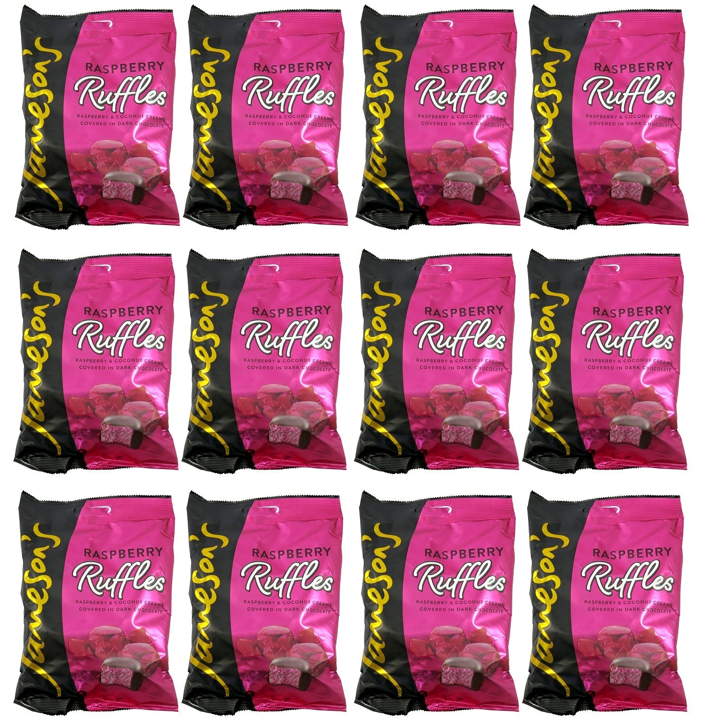 12 x Jamesons Raspberry Ruffles Bag - 135GM