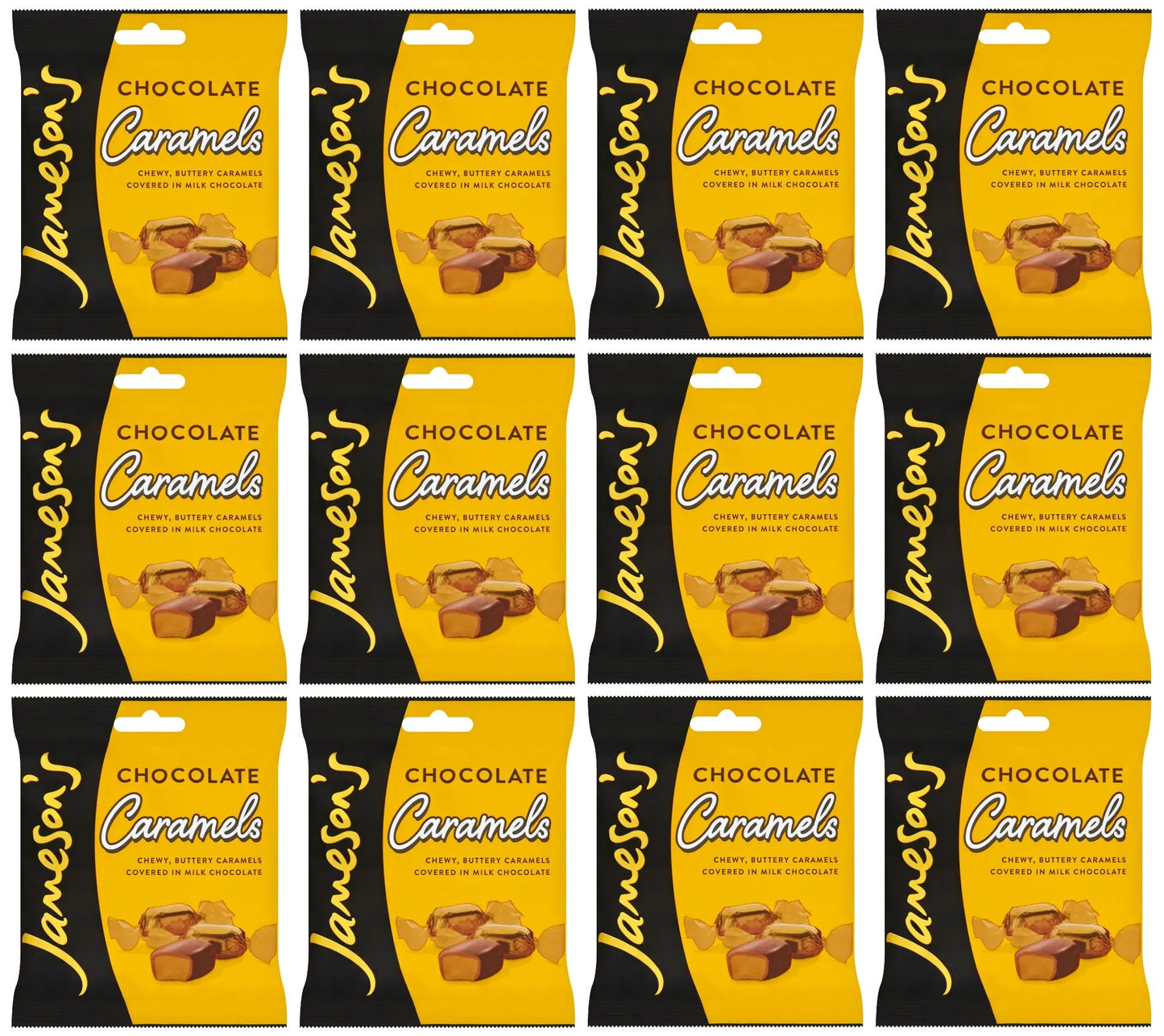 12 x Jamesons Chocolate Caramels Bag - 110GM