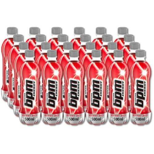 24 x Bpm Energy Focus Berry Red 500Ml