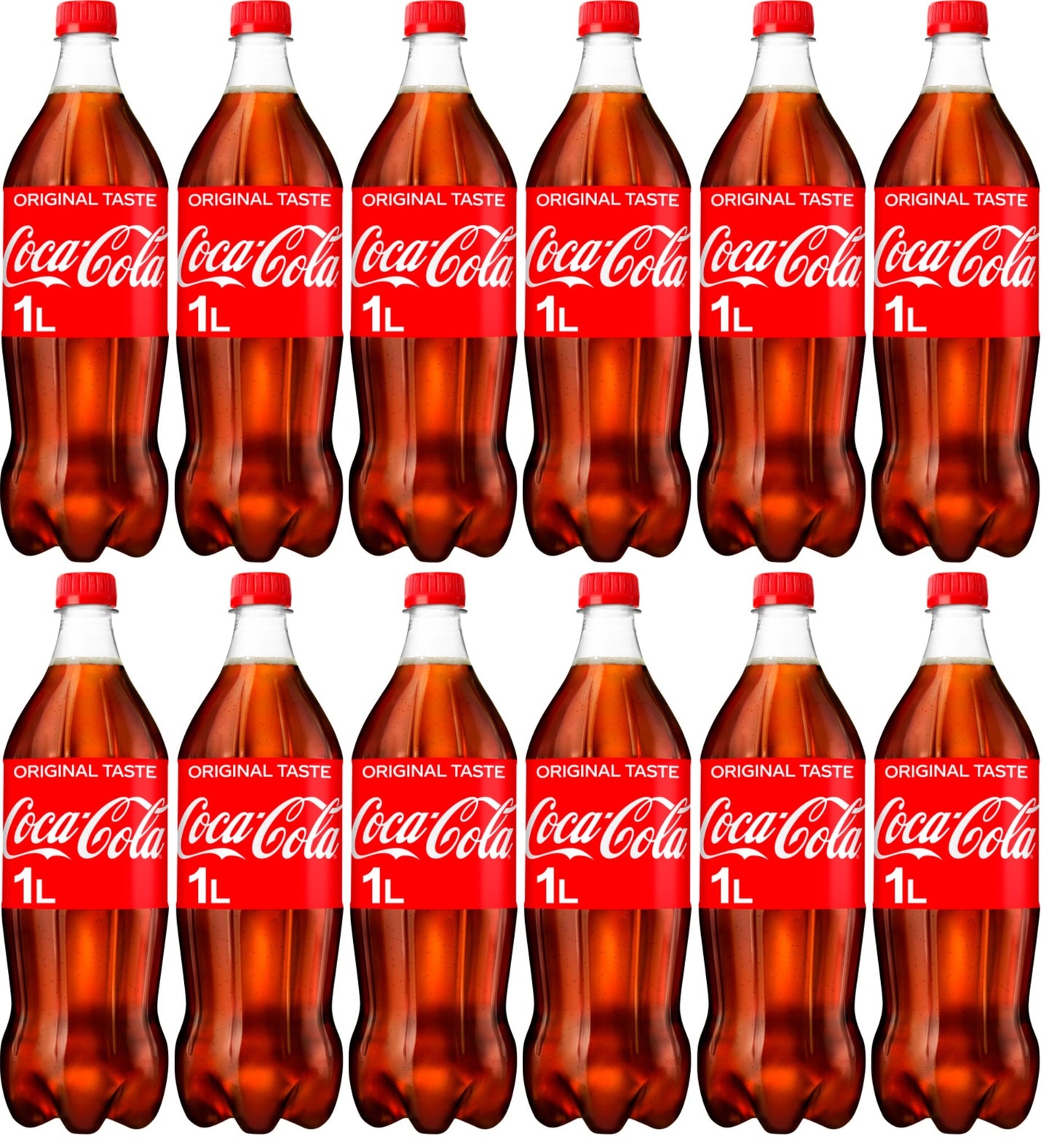 12 x Coca-Cola Original Taste 1L