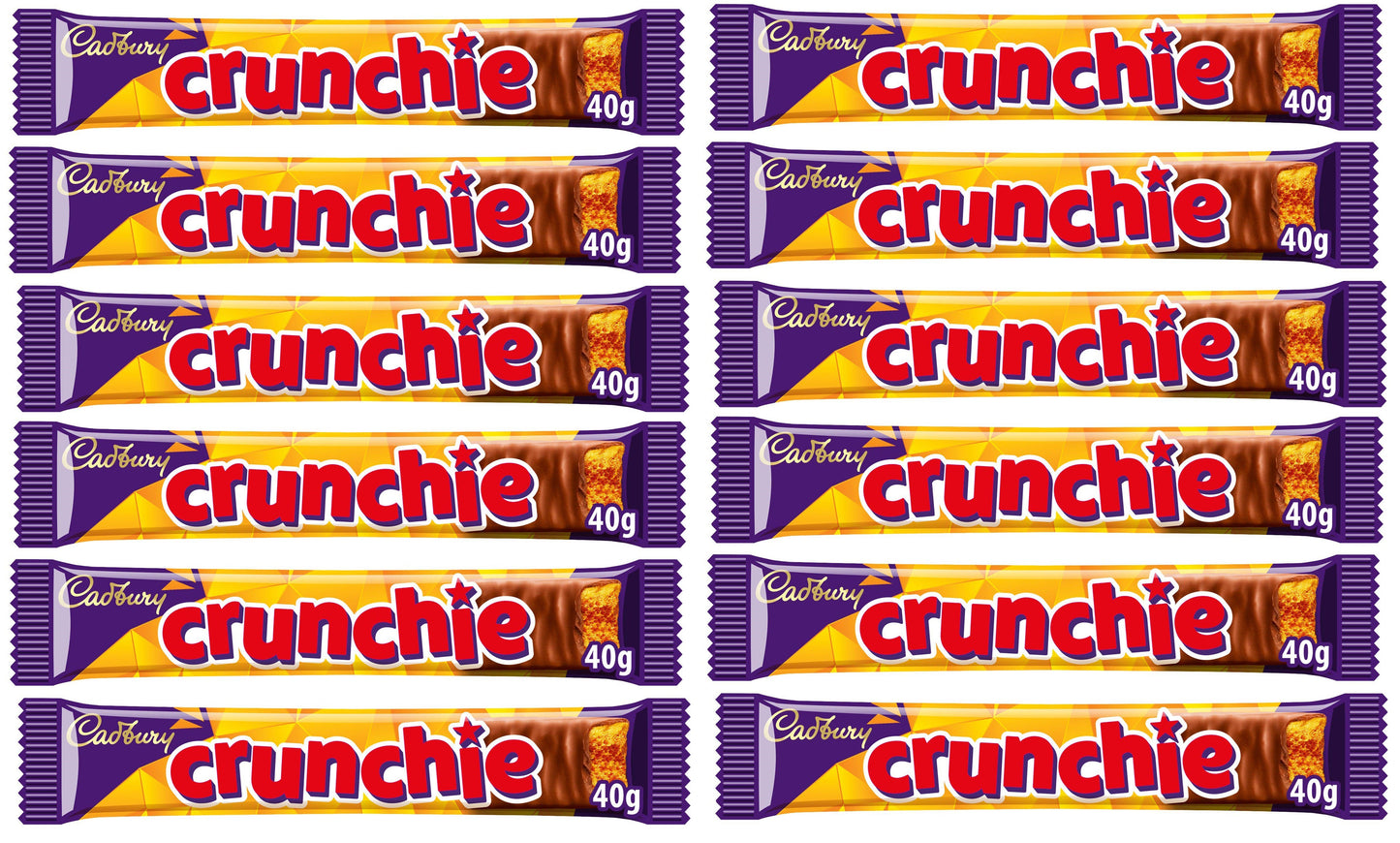12 x Cadbury Crunchie - 40Gm