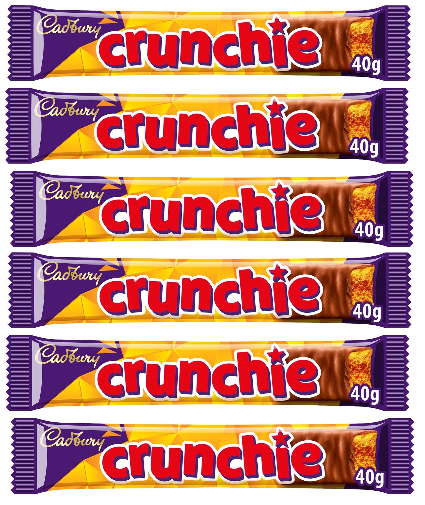 6 x Cadbury Crunchie - 40Gm