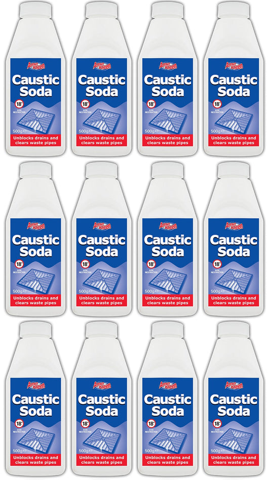 12 x Amokleen Caustic Soda 500G
