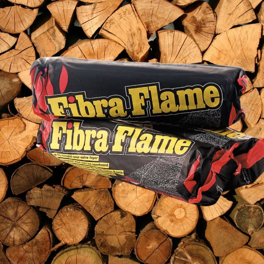 5 x Fibra Flame Eco Smokless Fire log
