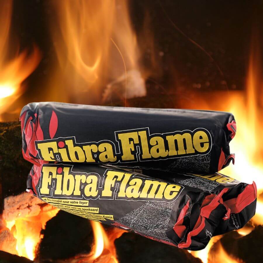 20 x Fibra Flame Fire log Premium Eco Smokeless