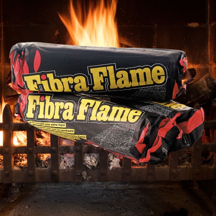 5 x Fibra Flame Eco Smokless Fire log