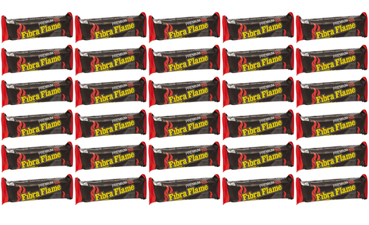30 x Fibra Flame Premium Fire log