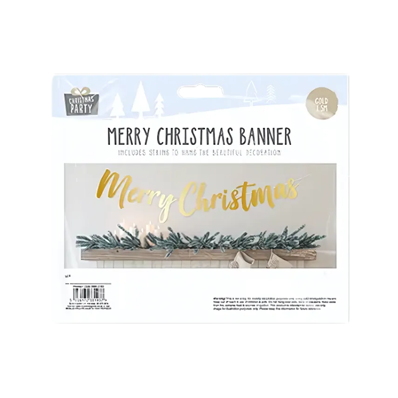 Christmas Gold Banner