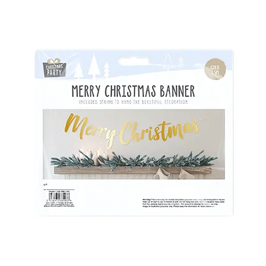 Christmas Gold Banner