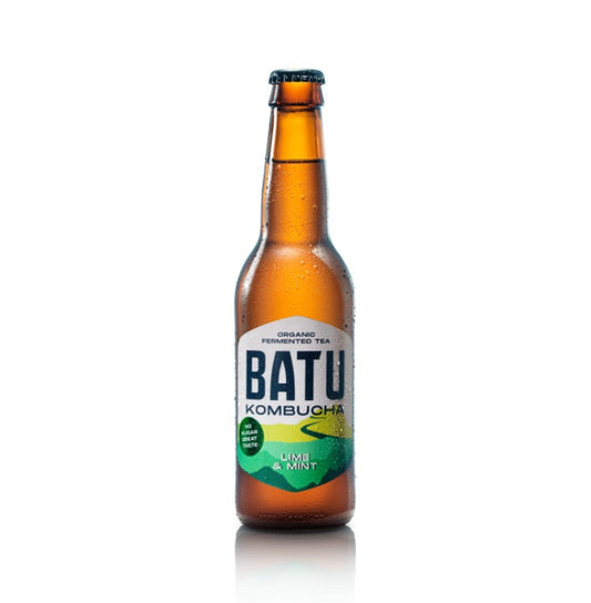 12 x Batu Kombucha Lime & Mint - 330ml