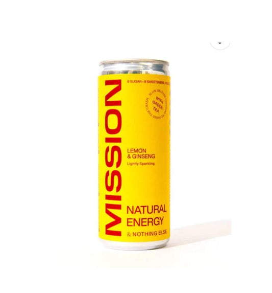 12 x Mission Energise Cans Lemon - 250ml