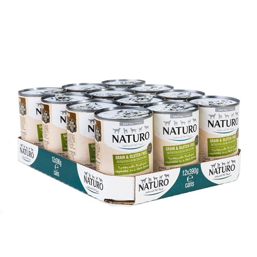12 x Duck Naturo Grain Free Duck & Gravy - 390g - Adult Dog